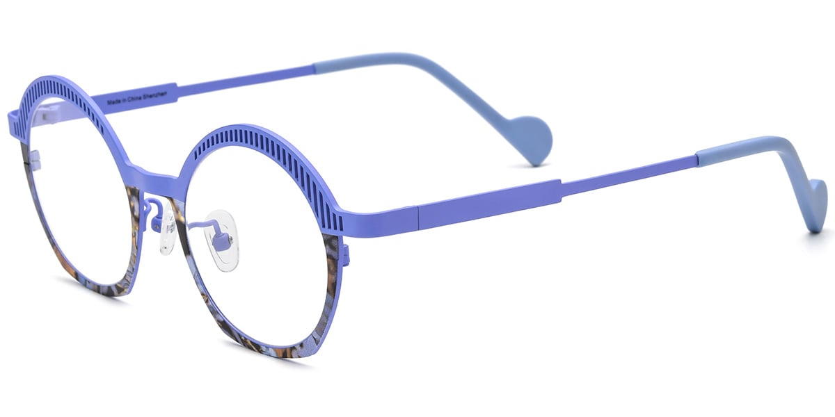 Titanium Round Frame F8814