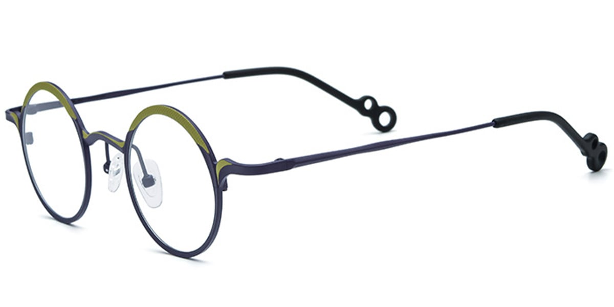 Titanium Round Frame F7049