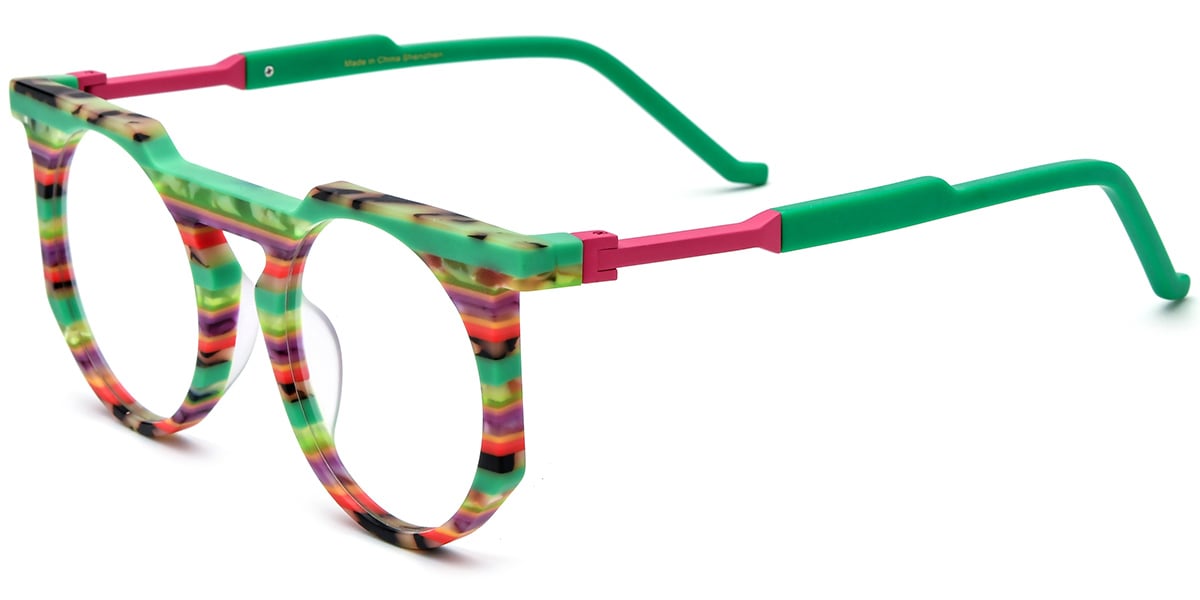 Acetate Geometric Frame F8081