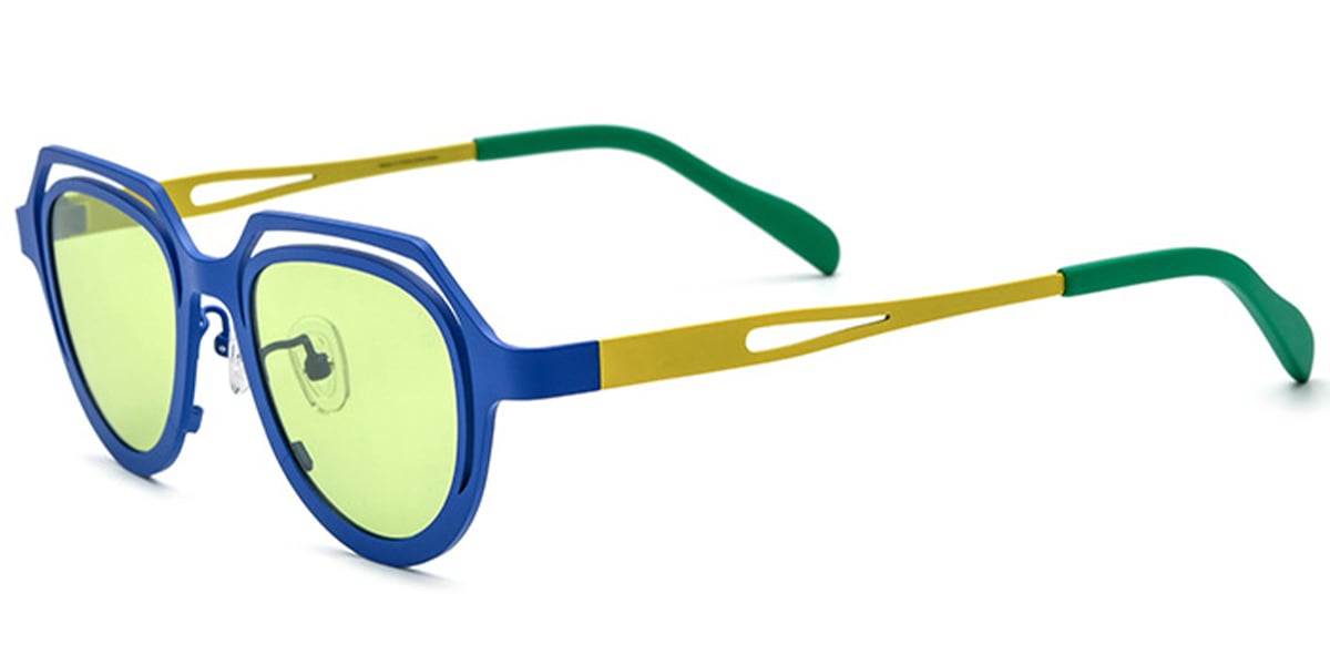 Titanium Geometric Sunglasses SG6904
