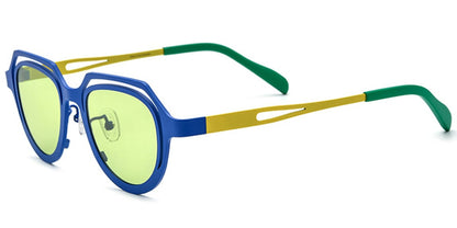 Titanium Geometric Sunglasses SG6904