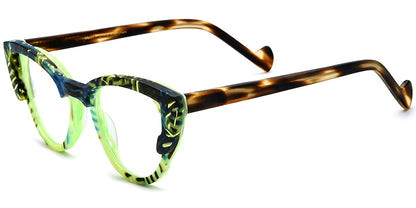 Acetate Cat Eye Frame F7541