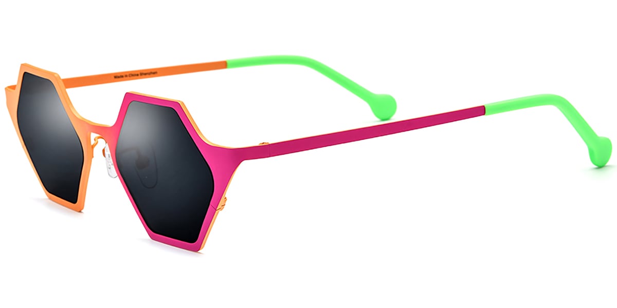 Titanium Geometric Sunglasses SG7333