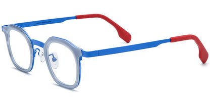 Acetate Titanium Square Frame F7575