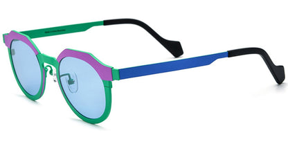 Titanium Oval Sunglasses SG6858
