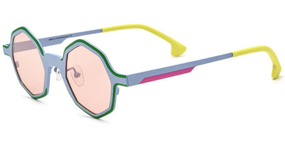 Titanium Geometric Sunglasses SG6669
