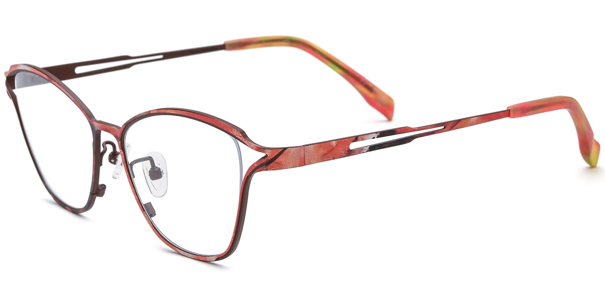 Titanium Cat Eye Frame F8125