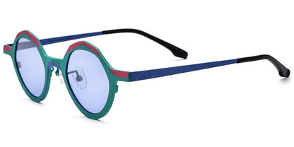 Titanium Geometric Sunglasses SG6435