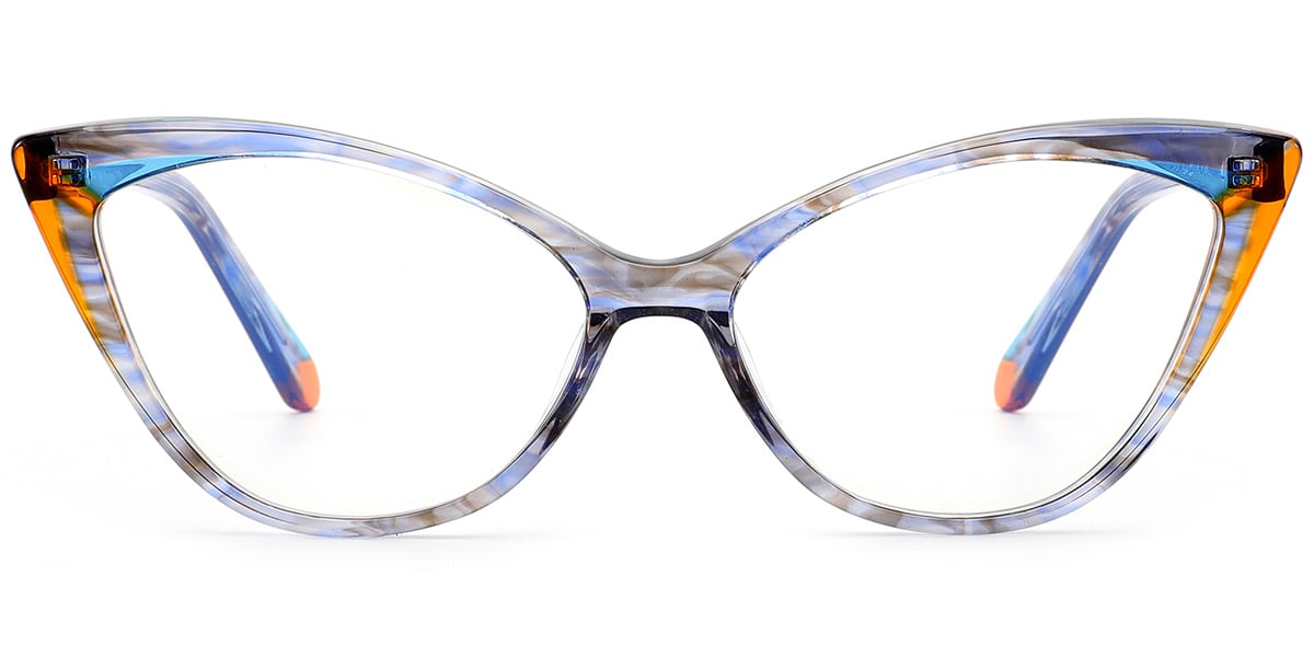 Acetate Cat Eye Frame F8494