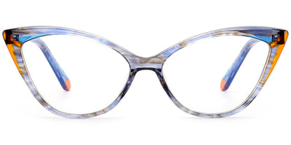 Acetate Cat Eye Frame F8494