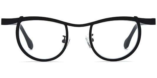 Acetate Titanium Geometric Frame F7540