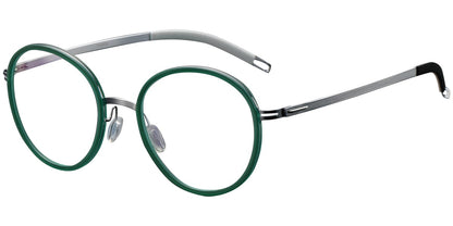 Acetate Titanium Round Frame F5009