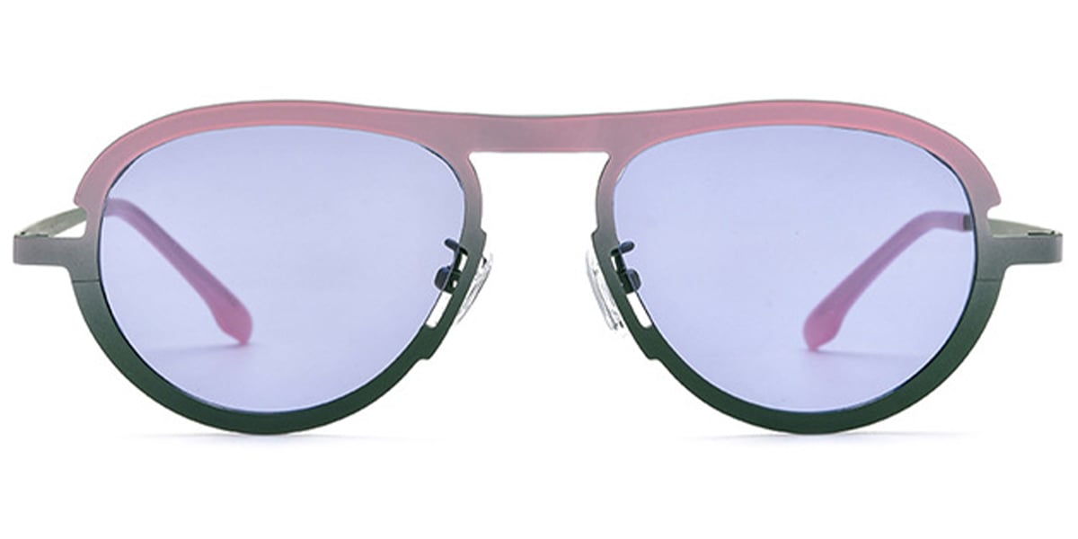 Titanium Oval Sunglasses SG6079