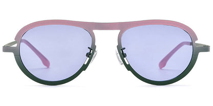 Titanium Oval Sunglasses SG6079