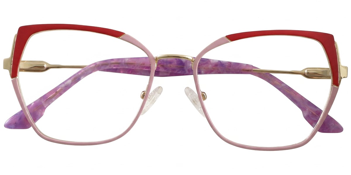 Acetate Metal Geometric Frame F8866