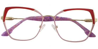 Acetate Metal Geometric Frame F8866