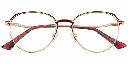 Acetate Metal Oval Frame F8850