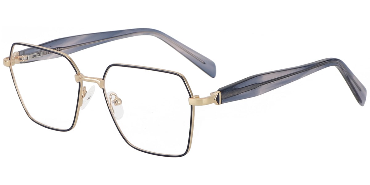 Acetate Metal Square Frame F9339