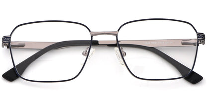 Acetate Metal Square Frame F8718