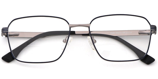 Acetate Metal Square Frame F8718