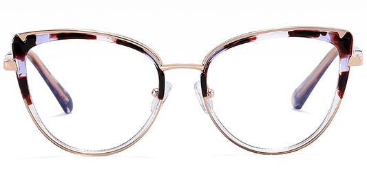 Metal TR Cat Eye Frame F8456