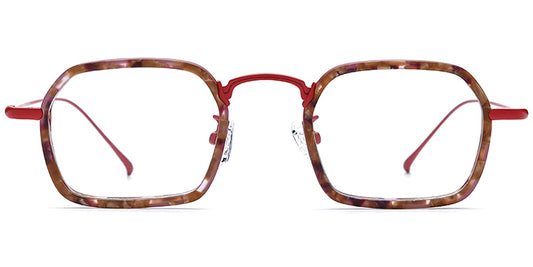 Acetate Titanium Square Frame F7725