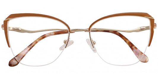 Acetate Metal Square Frame F9011