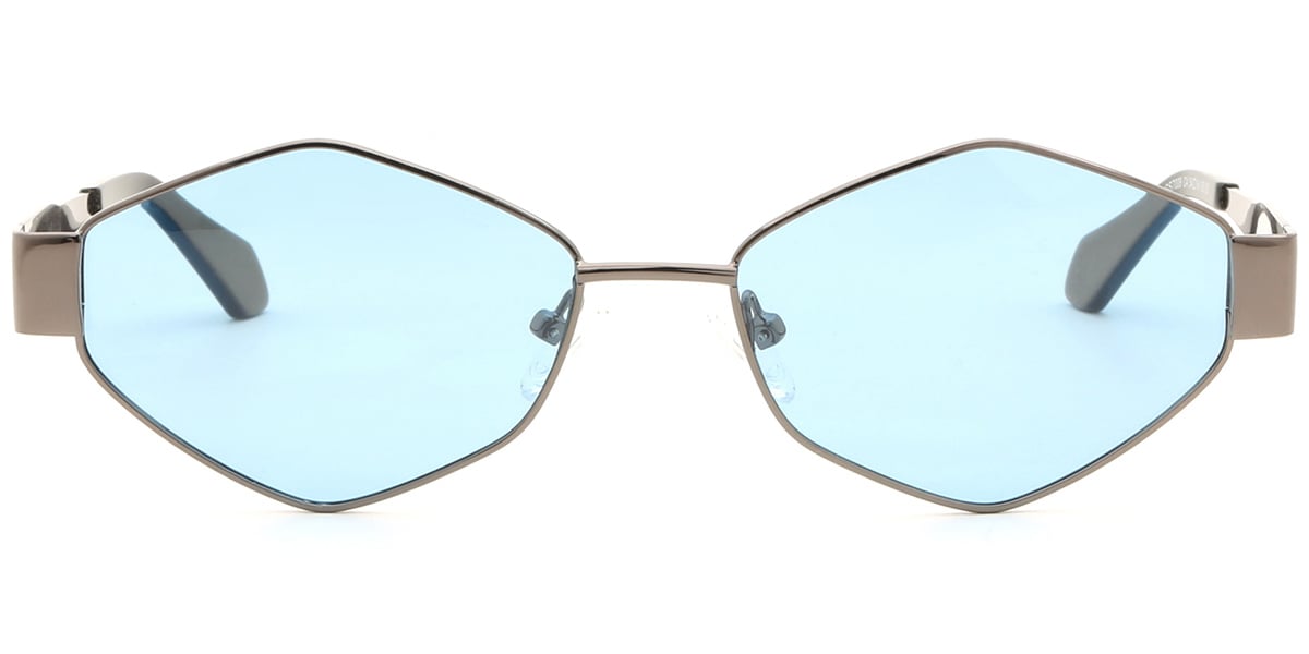 Acetate Metal Geometric Sunglasses SG9348
