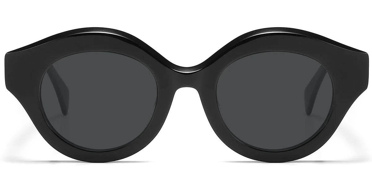Acetate Round Geometric Sunglasses SG5986