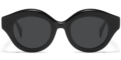 Acetate Round Geometric Sunglasses SG5986