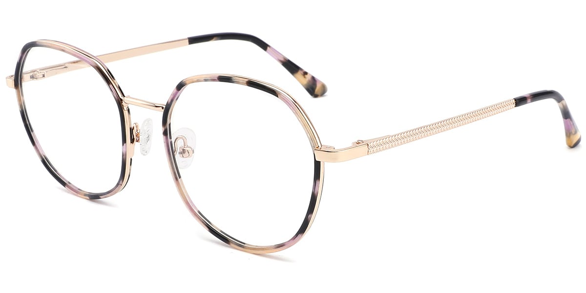 Acetate Metal Geometric Frame F10270