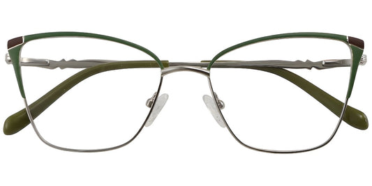 Acetate Metal Square Frame F8868