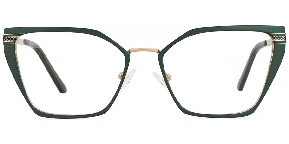 Acetate Metal Square Frame F9018