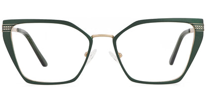 Acetate Metal Square Frame F9018