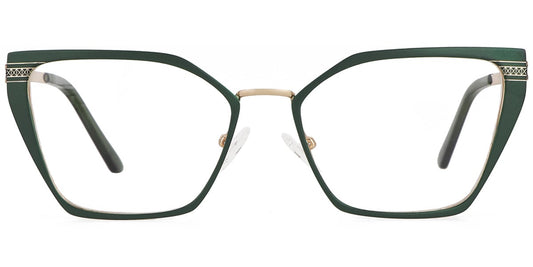 Acetate Metal Square Frame F9018
