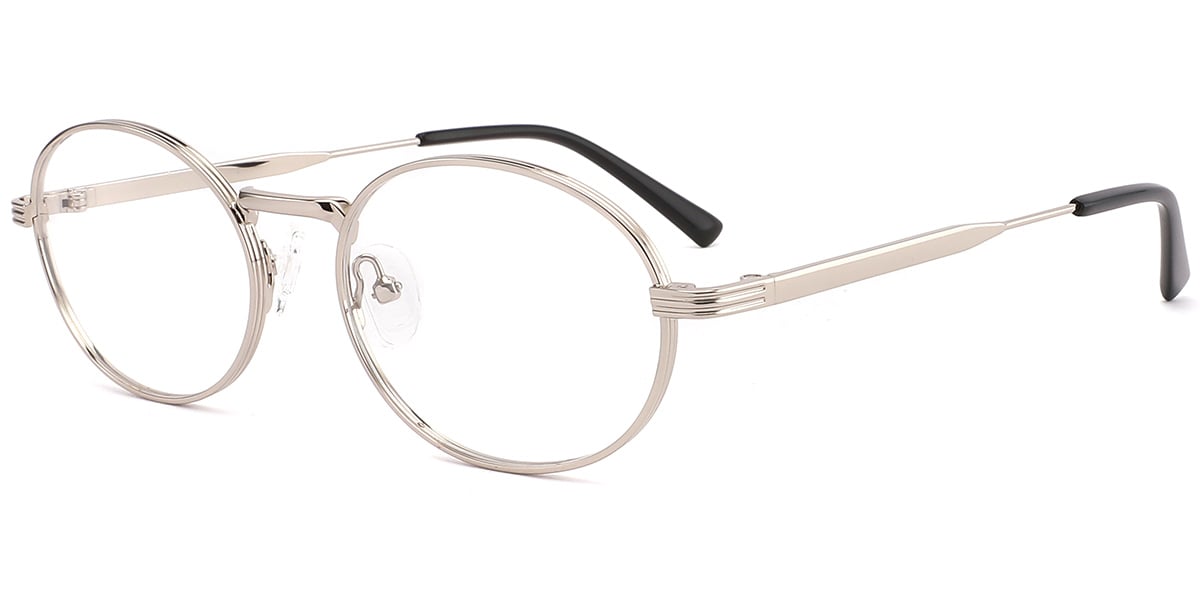 Acetate Metal Oval Frame F10395