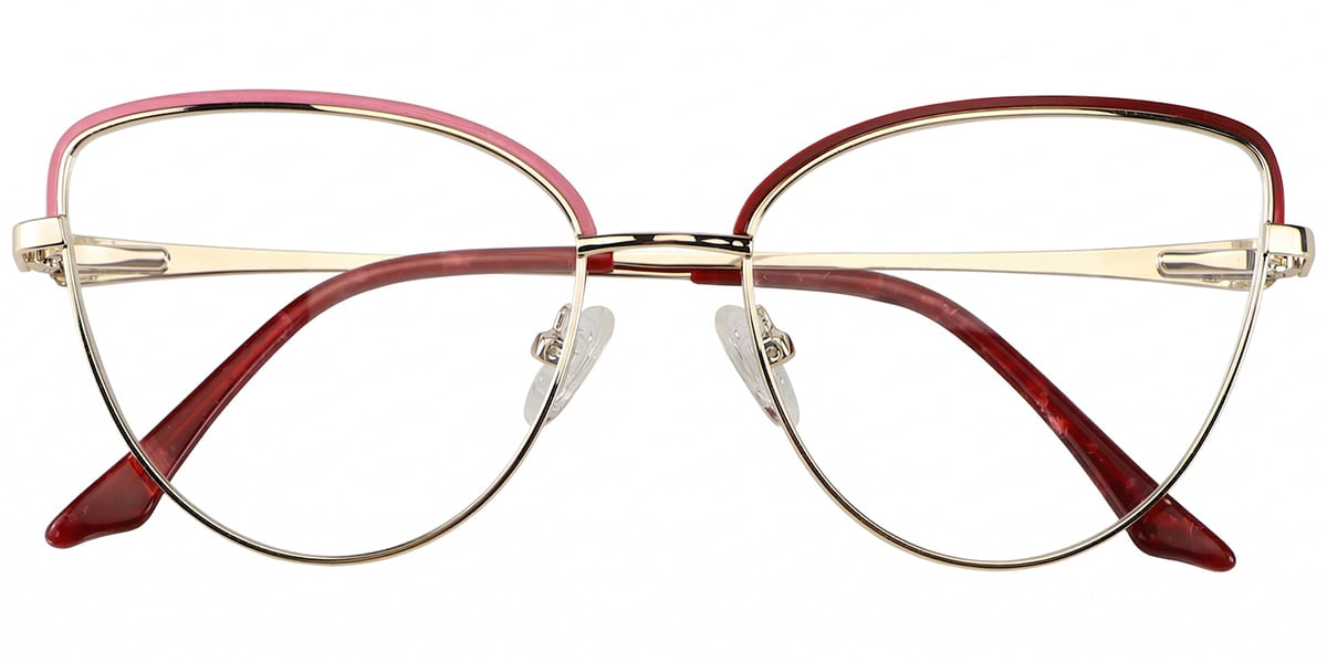Acetate Metal Cat Eye Frame F8847