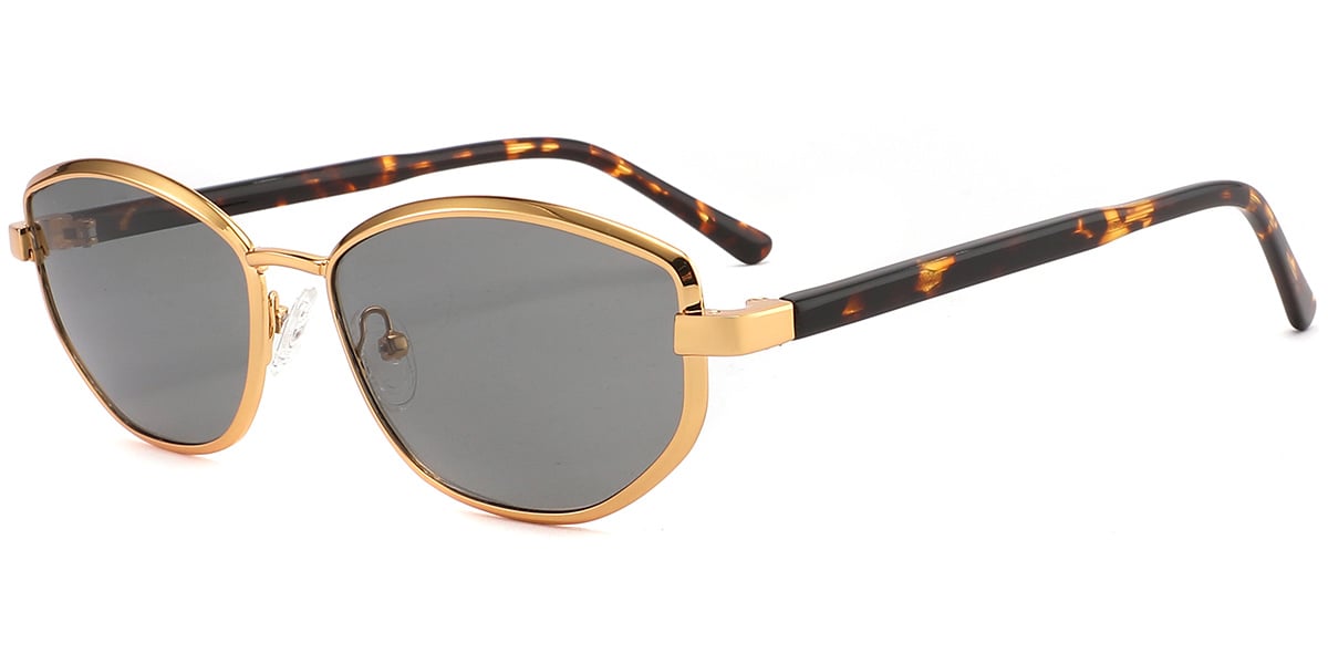 Acetate Metal Geometric Sunglasses SG9370