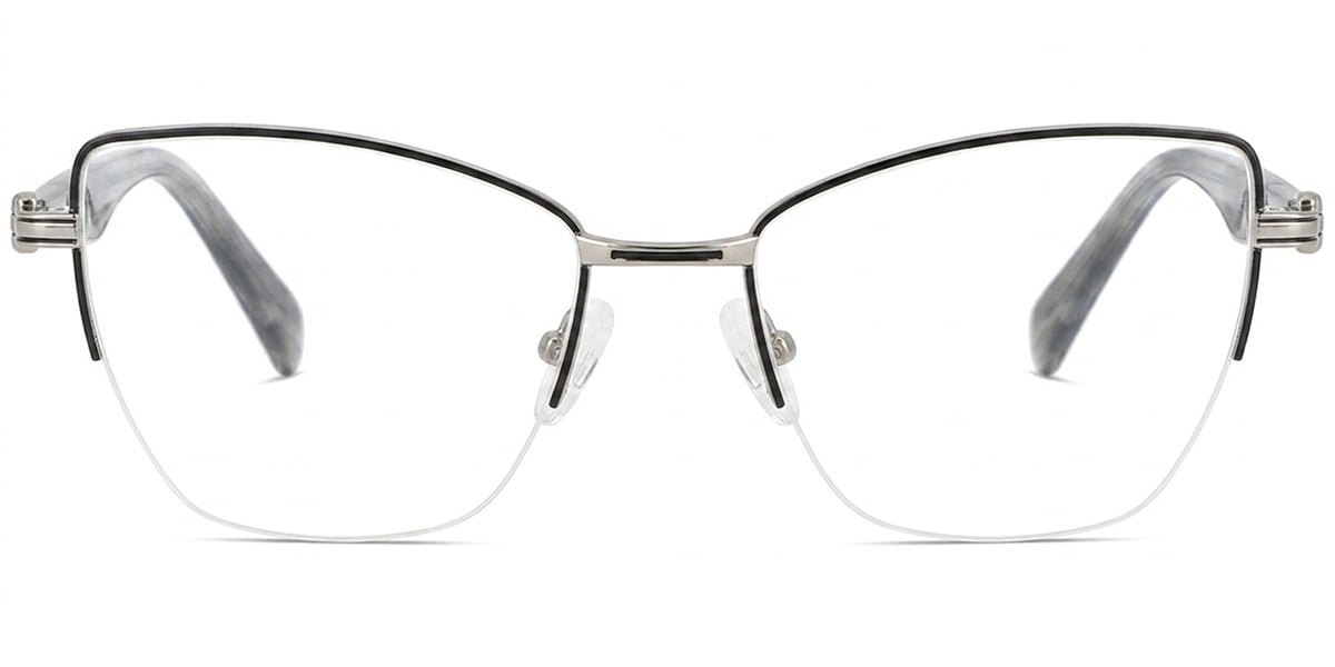 Acetate Metal Cat Eye Frame F9335
