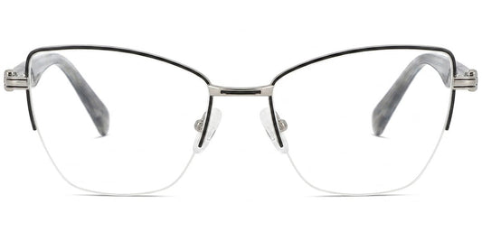 Acetate Metal Cat Eye Frame F9335