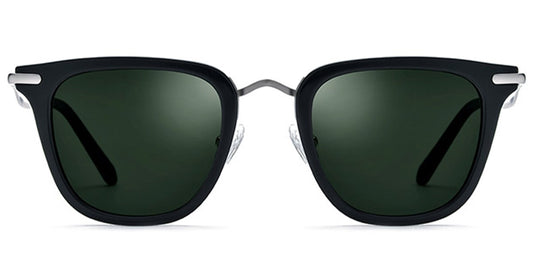 Acetate Titanium Square Sunglasses SG6077