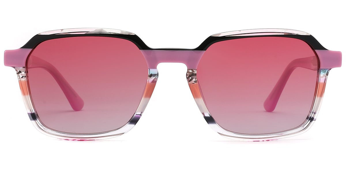 Acetate Rectangle Sunglasses SG9293