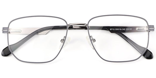 Acetate Metal Square Frame F8722