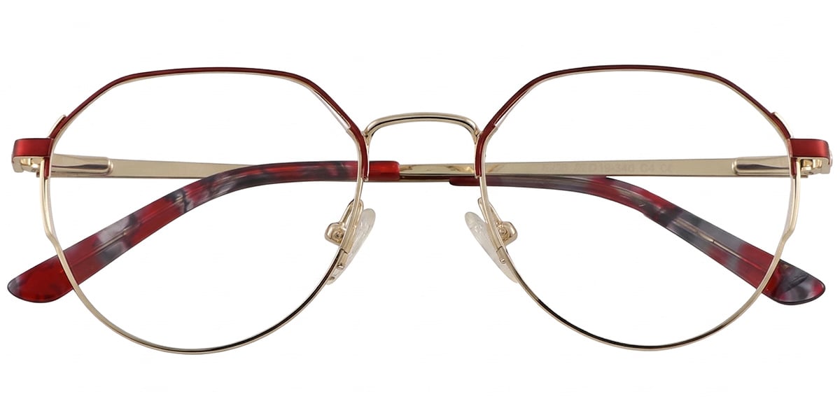 Acetate Metal Oval Frame F8845