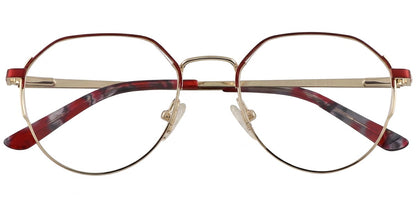 Acetate Metal Oval Frame F8845