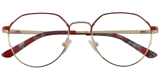 Acetate Metal Oval Frame F8845