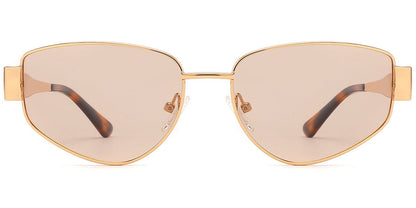 Acetate Metal Geometric Sunglasses SG9361