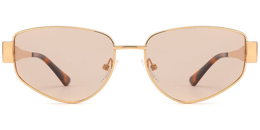 Acetate Metal Geometric Sunglasses SG9361