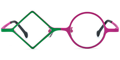 Titanium Geometric Frame F7166