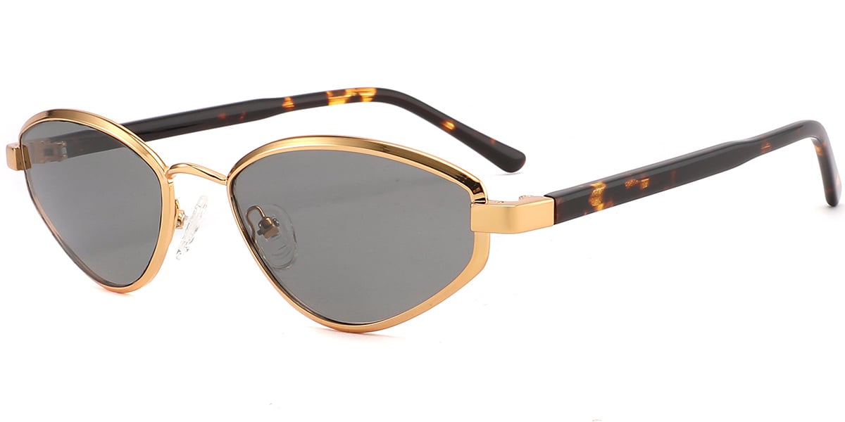 Acetate Metal Geometric Sunglasses SG9368